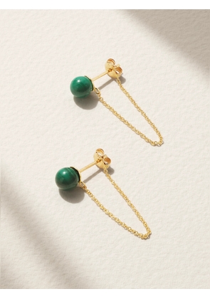 Mateo - 14-karat Gold Malachite Earrings - Green - One size