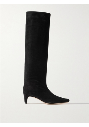 STAUD - Wally Suede Knee Boots - Black - IT35,IT35.5,IT36,IT36.5,IT37,IT37.5,IT38,IT38.5,IT39,IT39.5,IT40,IT40.5,IT41,IT41.5,IT42