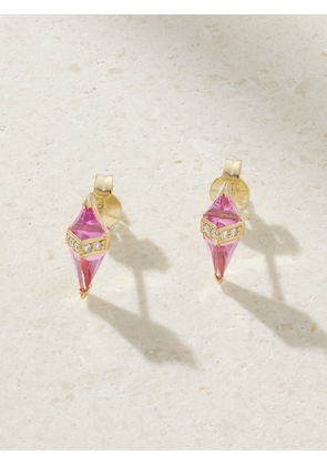 SORELLINA - Pietra 18-karat Gold, Topaz And Diamond Earrings - One size