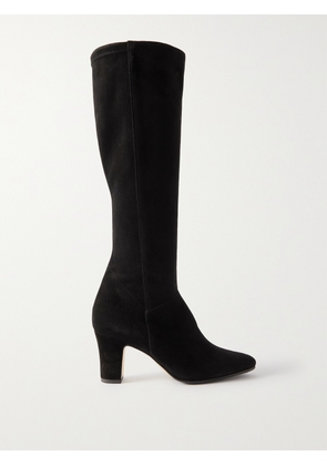 Manolo Blahnik - Pitana 70 Suede Knee Boots - Black - IT35,IT35.5,IT36,IT36.5,IT37,IT37.5,IT38,IT38.5,IT39,IT39.5,IT40,IT40.5,IT41,IT41.5,IT42