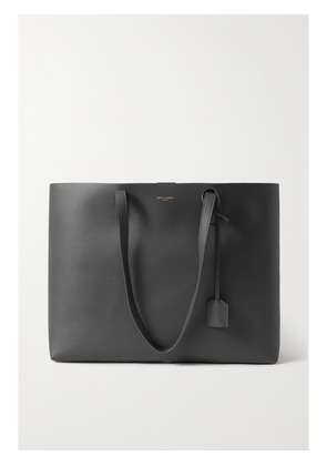 SAINT LAURENT - East/west Large Leather Tote - Gray - One size