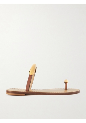 AMANU - Samburu Embellished Leather Sandals - Brown - US4,US5,US6,US7,US8,US9,US10,US11,US12