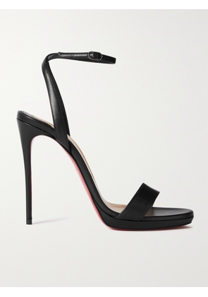 Christian Louboutin - Loubi Queen 120 Leather Sandals - Black - IT34,IT35,IT35.5,IT36,IT36.5,IT37,IT37.5,IT38,IT38.5,IT39,IT39.5,IT40,IT40.5,IT41,IT42