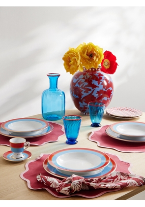 La DoubleJ - 34-piece Porcelain, Glass And Linen Dinner Set - Multi - One size