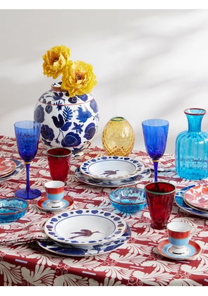 La DoubleJ - Porcelain, Glass And Linen Dinner Set - Multi - One size