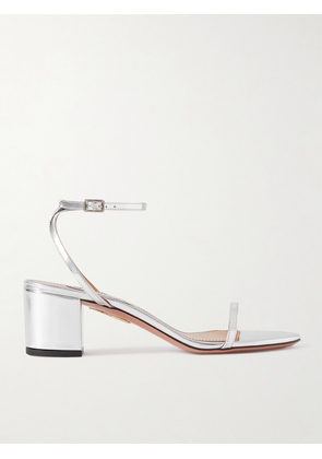 Aquazzura - Olie 50 Metallic Leather Sandals - Silver - IT35,IT35.5,IT36,IT36.5,IT37,IT37.5,IT38,IT38.5,IT39,IT39.5,IT40,IT40.5,IT41,IT41.5,IT42