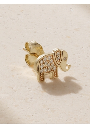 Sydney Evan - Elephant 14-karat Gold Diamond Single Earring - One size