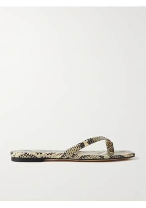 Aeyde - Renee Snake-effect Leather Sandals - Animal print - IT35,IT35.5,IT36,IT36.5,IT37,IT37.5,IT38,IT38.5,IT39,IT39.5,IT40,IT40.5,IT41,IT41.5,IT42