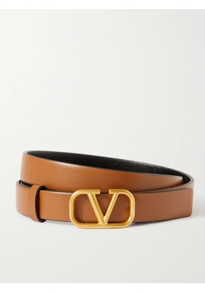 Valentino Garavani - Vlogo Reversible Leather Belt - Brown - 65,70,75,80,85,90,95,100