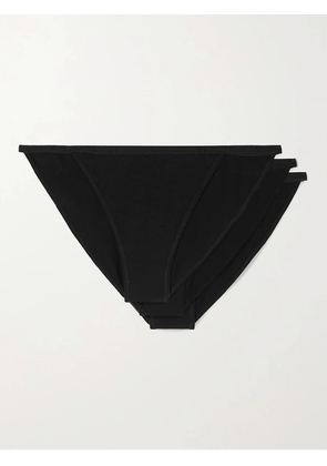 CDLP - + Net Sustain Set Of Three Tencel Lyocell-blend Briefs - Black - x small,small,medium,large,x large