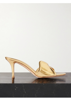 Gianvito Rossi - Lucrezia 70 Mirrored-leather Mules - Gold - IT35,IT35.5,IT36,IT36.5,IT37,IT37.5,IT38,IT38.5,IT39,IT39.5,IT40,IT40.5,IT41,IT41.5,IT42