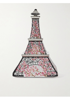 Judith Leiber Couture - Eiffel Tower Crystal-embellished Silver-tone Clutch - One size