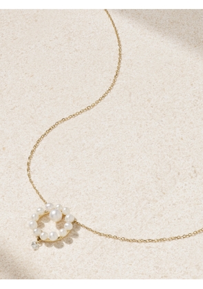 Persée - 18-karat Gold, Pearl And Diamond Necklace - One size