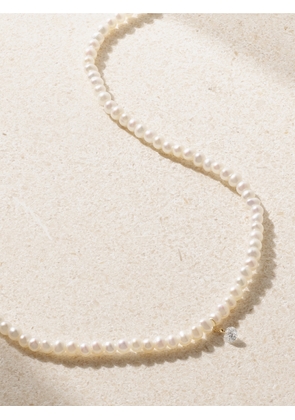 Persée - 18-karat Gold, Pearl And Diamond Necklace - One size