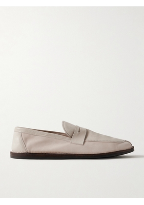 The Row - Cary Leather Loafers - White - IT37,IT38,IT38.5,IT39,IT40,IT41