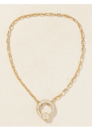 Marla Aaron - Allstoned 18-karat Gold Diamond Necklace - One size
