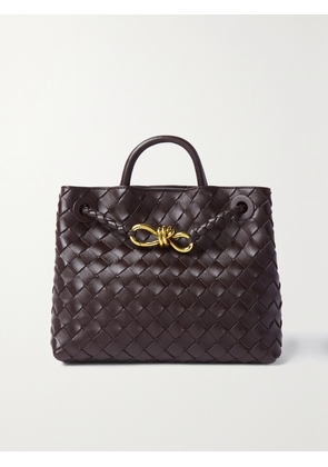 Bottega Veneta - Andiamo Small Intrecciato Leather Tote - Brown - One size