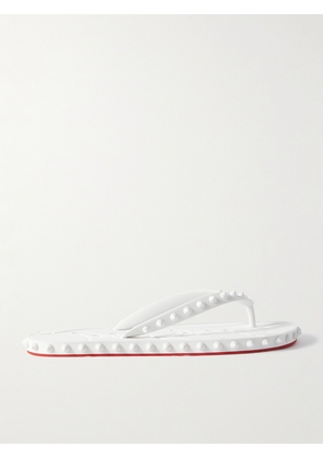 Christian Louboutin - Super Loubi Studded Rubber Flip Flops - White - IT35,IT36,IT37,IT38,IT39,IT40,IT41,IT42