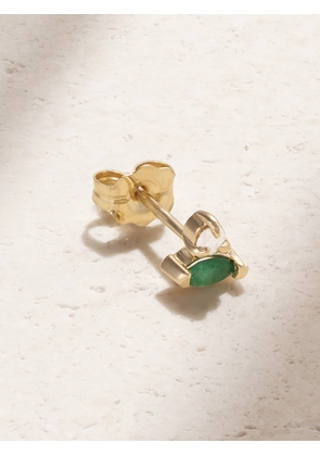STONE AND STRAND - 10-karat Gold, Emerald And Diamond Single Earring - One size