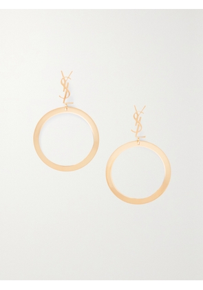 SAINT LAURENT - Cassandre Gold-tone Earrings - One size