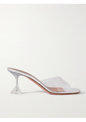 Amina Muaddi - Lupita Glass Pvc Mules - Neutrals - IT35,IT35.5,IT36,IT36.5,IT37,IT37.5,IT38,IT38.5,IT39,IT39.5,IT40,IT40.5,IT41,IT42,IT43