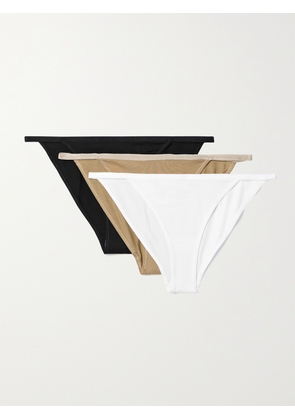 CDLP - + Net Sustain Tanga Set Of Three Stretch-tencel™ Lyocell Briefs - Multi - x small,small,medium,large,x large
