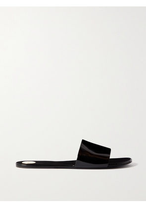 SAINT LAURENT - Carlyle Patent-leather Sandals - Black - EU 36,EU 36.5,EU 37,EU 37.5,EU 38,EU 38.5,EU 39,EU 39.5,EU 40,EU 40.5,EU 41,EU 41.5,EU 42