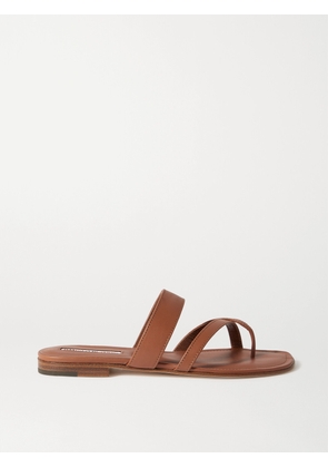 Manolo Blahnik - Susa Leather Sandals - Brown - IT35,IT36,IT36.5,IT37,IT37.5,IT38,IT38.5,IT39,IT39.5,IT40,IT40.5,IT41,IT41.5,IT42