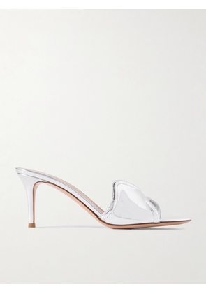 Gianvito Rossi - Lucrezia 70 Mirrored-leather Mules - Silver - IT35.5,IT36,IT36.5,IT37,IT37.5,IT38,IT38.5,IT39,IT39.5,IT40,IT40.5,IT41,IT41.5,IT42