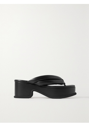 Dries Van Noten - Leather Platform Sandals - Black - IT35,IT35.5,IT36,IT36.5,IT37,IT37.5,IT38,IT38.5,IT39,IT39.5,IT40,IT40.5,IT41