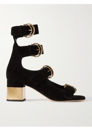 Chloé - Alizè Suede Sandals - Black - IT35,IT36,IT36.5,IT37,IT37.5,IT38,IT38.5,IT39,IT39.5,IT40,IT40.5,IT41