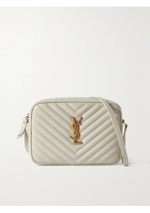 SAINT LAURENT - Lou Medium Quilted Leather Shoulder Bag - Cream - One size
