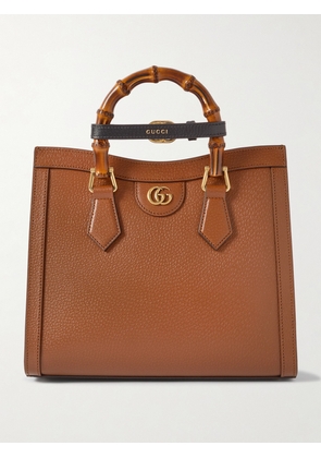 Gucci - Diana Small Textured-leather Tote - Brown - One size