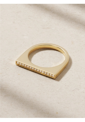 Mizuki - Bar 14-karat Gold Diamond Ring - 6,7