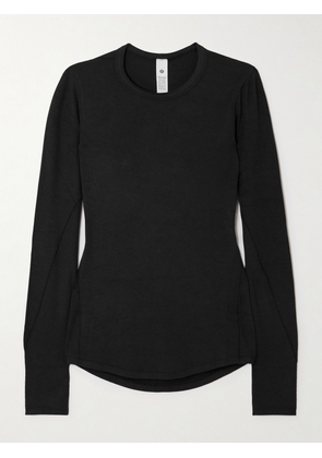 lululemon - Hold Tight Ribbed Stretch Lenzing™ Modal-jersey T-shirt - Black - US2,US4,US6,US8,US10,US12,US14