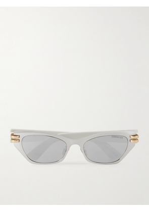 DIOR Eyewear - Cdior B3u Cat-eye Silver-tone And Acetate Sunglasses - One size