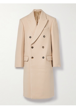 WARDROBE.NYC - + Hailey Bieber Double-breasted Wool Coat - Neutrals - xx small,x small,small,medium,large,x large