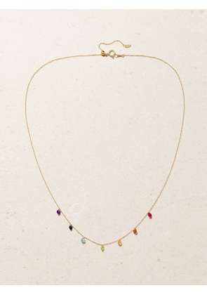 Persée - Seven Chakras 18-karat Gold Multi-stone Necklace - One size