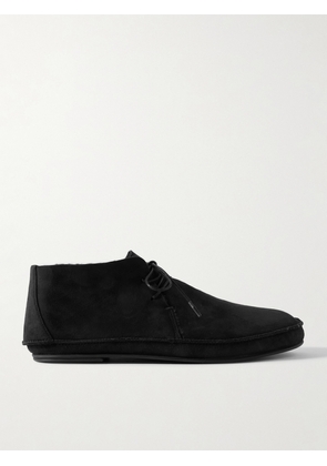 The Row - Tyler Shearling-lined Suede Ankle Boots - Black - IT36,IT37,IT37.5,IT38,IT38.5,IT39,IT39.5,IT40