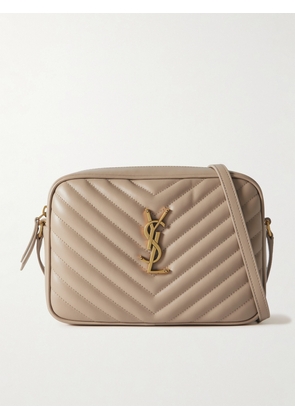 SAINT LAURENT - Lou Medium Quilted Leather Shoulder Bag - Neutrals - One size