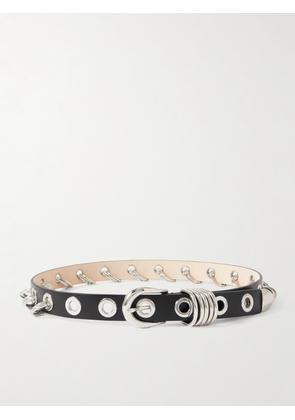 Déhanche - Revenge Embellished Leather Belt - Black - x small,small,medium,large,x large