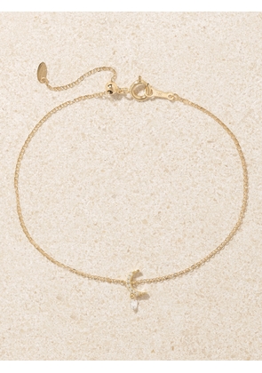 Persée - Crescent Moon 18-karat Gold Diamond Bracelet - One size