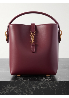SAINT LAURENT - Le 37 Mini Leather Bucket Bag - Red - One size