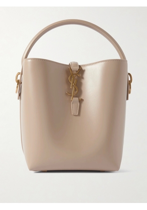 SAINT LAURENT - Le 37 Small Leather Bucket Bag - Neutrals - One size