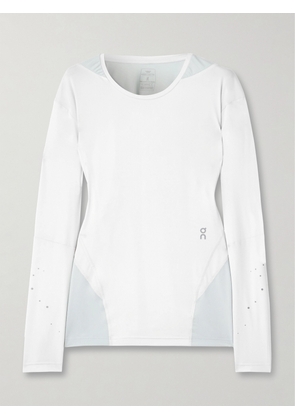 ON - + Post Archive Faction Paneled Mesh And Stretch-jersey T-shirt - Off-white - x small,small,medium