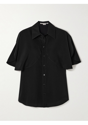 Stella McCartney - Paneled Silk-crepe Shirt - Black - IT36,IT38,IT40,IT42,IT44,IT46,IT48,IT50