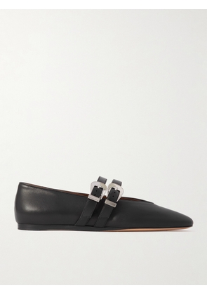 Le Monde Béryl - Claudia Leather Mary-jane Ballet Flats - Black - IT35,IT35.5,IT36,IT36.5,IT37,IT37.5,IT38,IT38.5,IT39,IT39.5,IT40,IT40.5,IT41,IT41.5,IT42