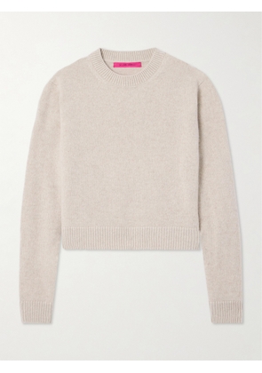The Elder Statesman - Cropped Cashmere Sweater - Gray - x small,small,medium,large