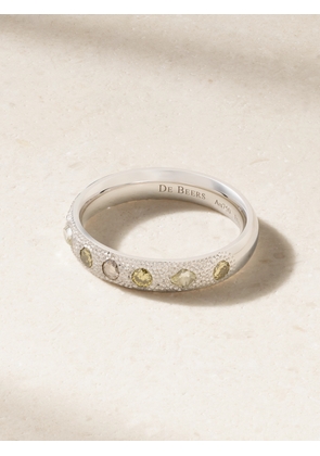 De Beers - Talisman Small 18-karat White Gold Diamond Ring - Silver - 52,54