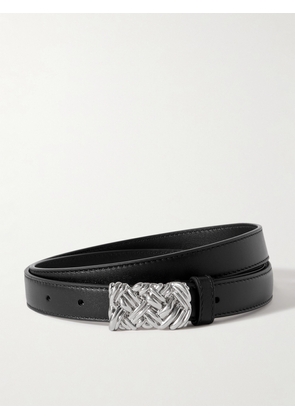 Bottega Veneta - Pleat Leather Belt - Black - 70,75,80,85
